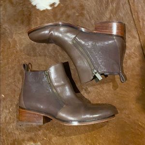 Cole Han Brown Leather Booties